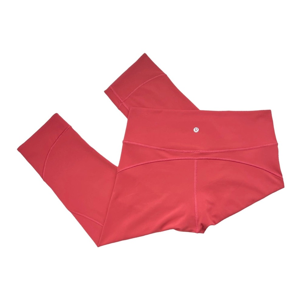 Lululemon In Movement Crop 19" High Rise Leggings In Vintage Rose Size 12 - Picture 6 of 9